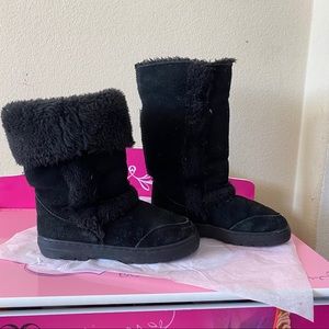 Style & Co. Fully Lined Black Suede Boots
